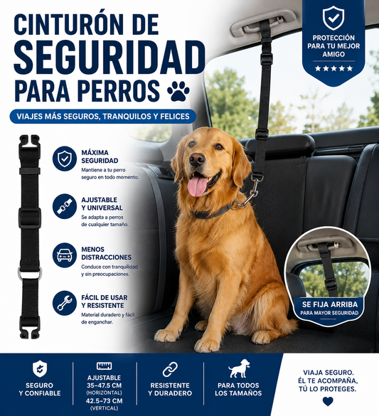 Cinturón de Seguridad para Perros